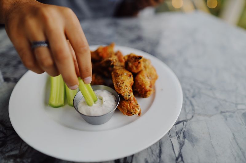 Celery and Blue Cheese Dip Side